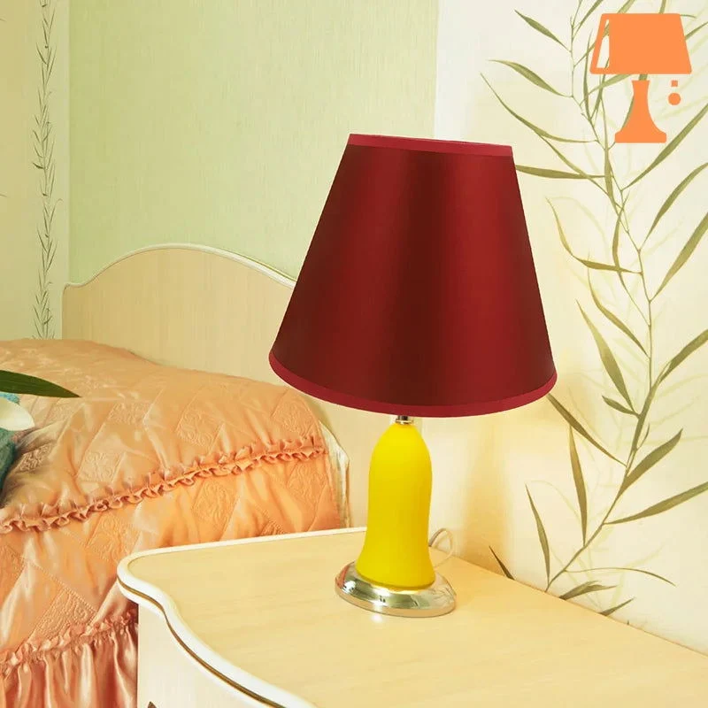 Abat-Jour Lampe de Chevet Rouge