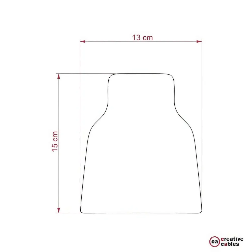 Abat-jour Vase en céramique, collection Materia - Fabriqué en Italie - Effet corten