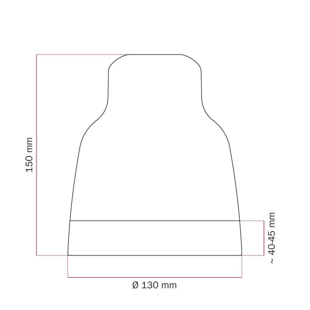 Abat-jour Vaso bicolore en céramique Blanc et Vert sauge, collection Materia - Fabriqué en Italie