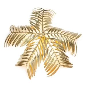 Abhika Applique Murale Kenzia Dorée | ø 100 cm