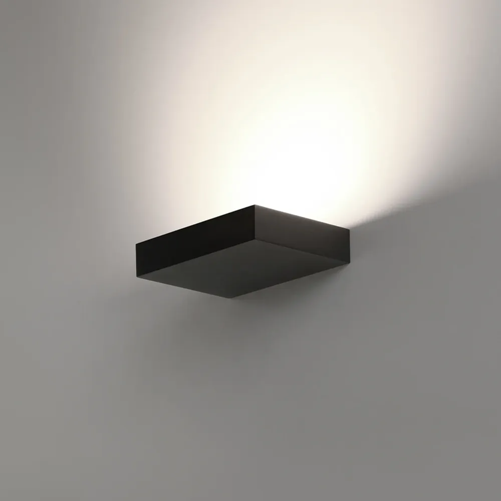 Lámpara de pared aplique ACB Brick negro texturado regulable A3972072NDP