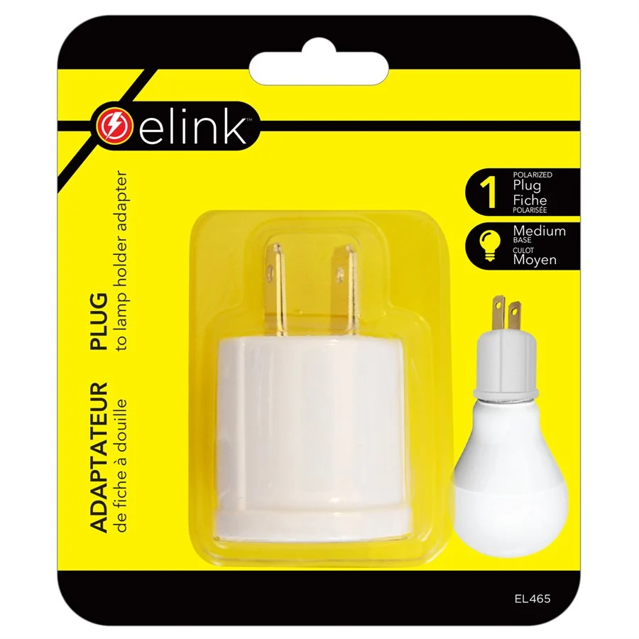 Adaptateur fiche à douille pour ampoule