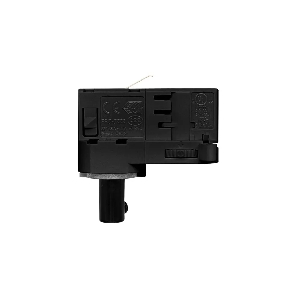 Adaptateur Powergear noir pour rail triphasé - pour suspension