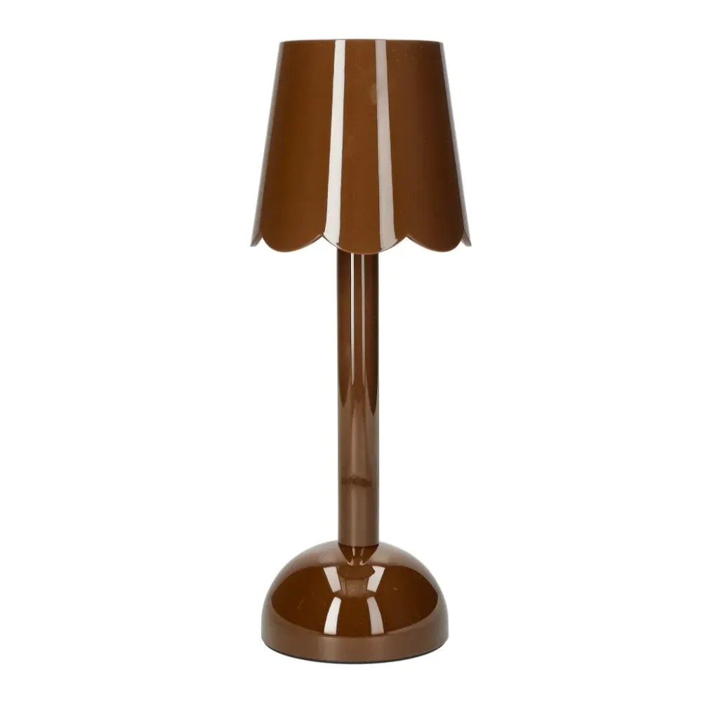 Addison Ross - Lampe de table LED en forme de coquille Saint-Jacques - Chocolat - 28 cm