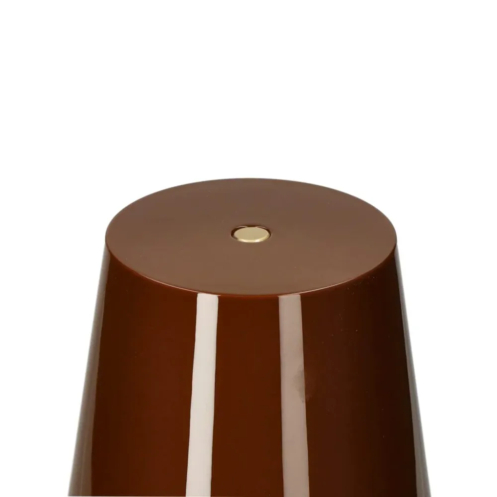 Addison Ross - Lampe de table LED en forme de coquille Saint-Jacques - Chocolat - 28 cm