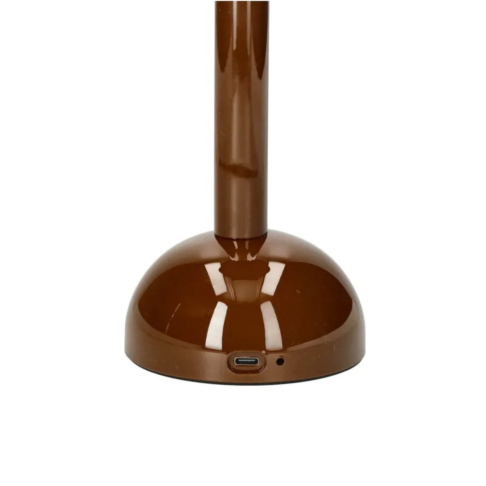 Addison Ross - Lampe de table LED en forme de coquille Saint-Jacques - Chocolat - 28 cm