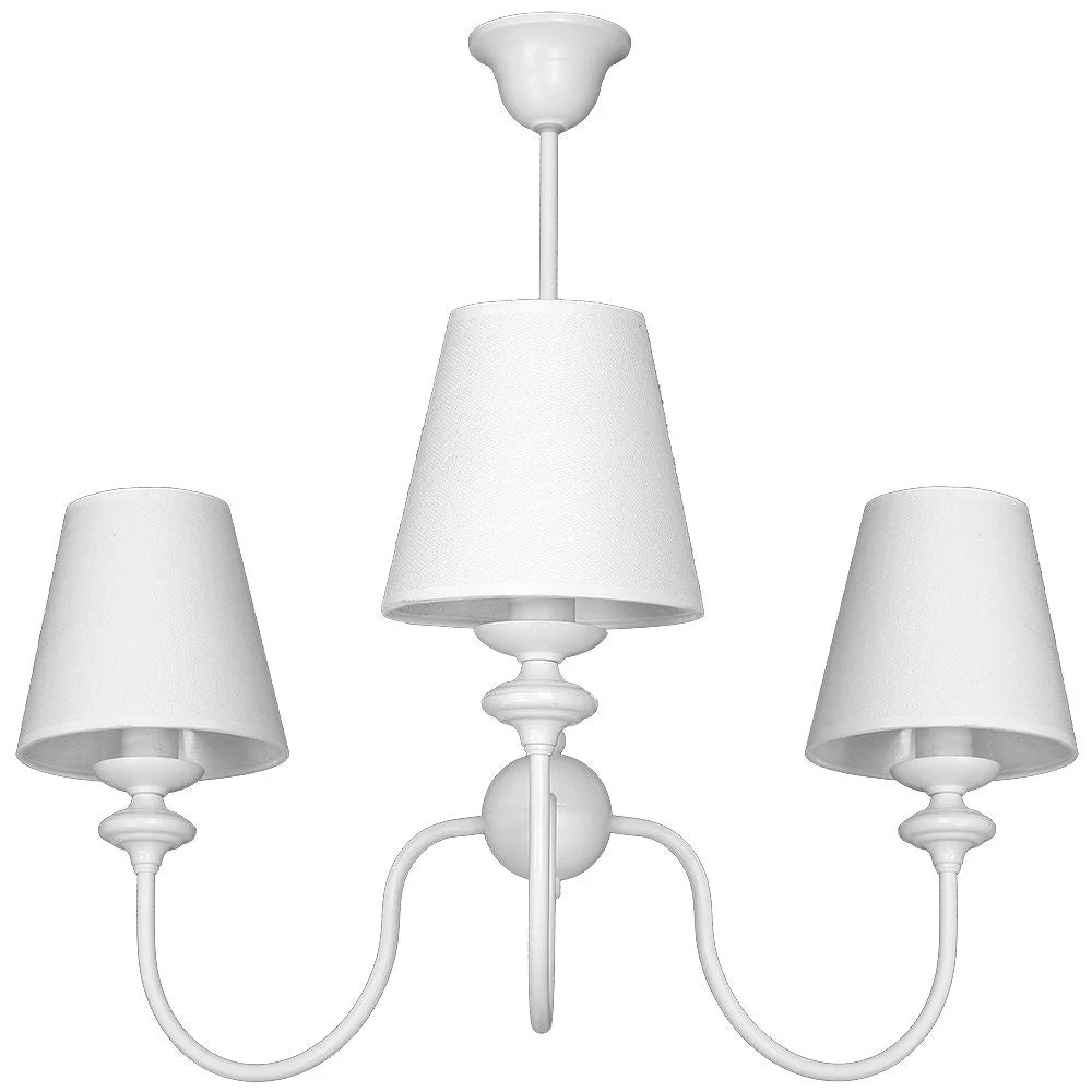 Lustre Aldex Raffaello 3L, blanc, diamètre 65 cm