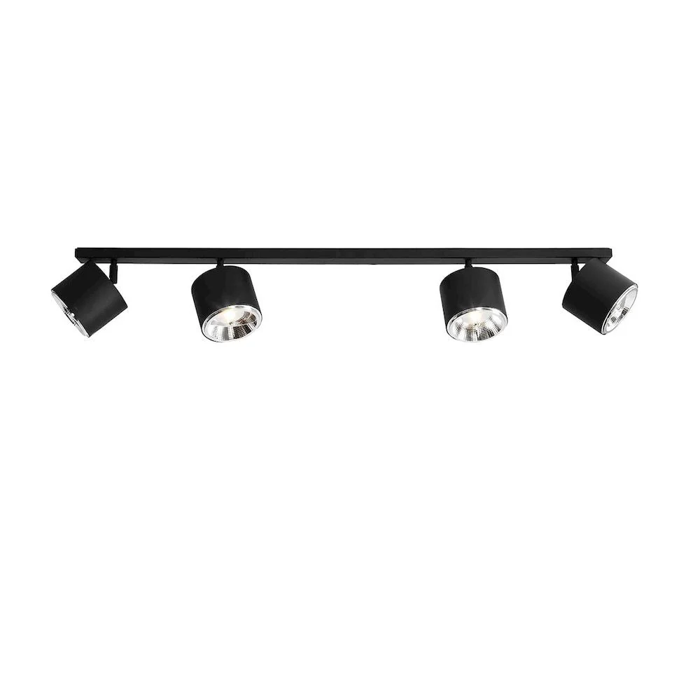 Plafonnier monorail Aldex Bot 4L, largeur 100 cm, GU10 Black