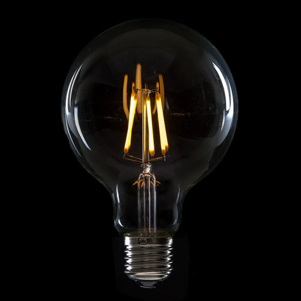 Ampoule LED E27 6W 432Lm 2000ºK Filament G95 40 000H [HO-LF-G95-E27-6W-WW]