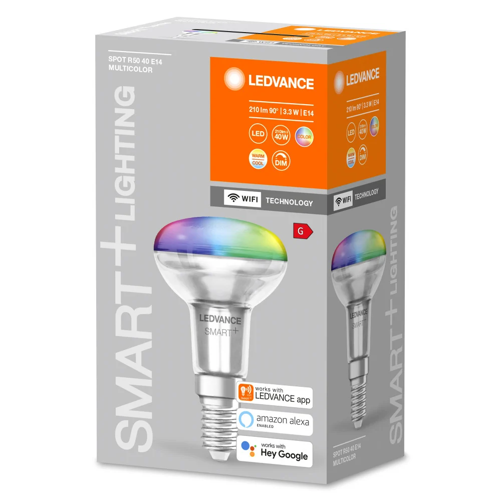 Ampoule LED Ledvance "SMART" E14 3,3W 210Lm 2700…6500K 45º Dimmable
