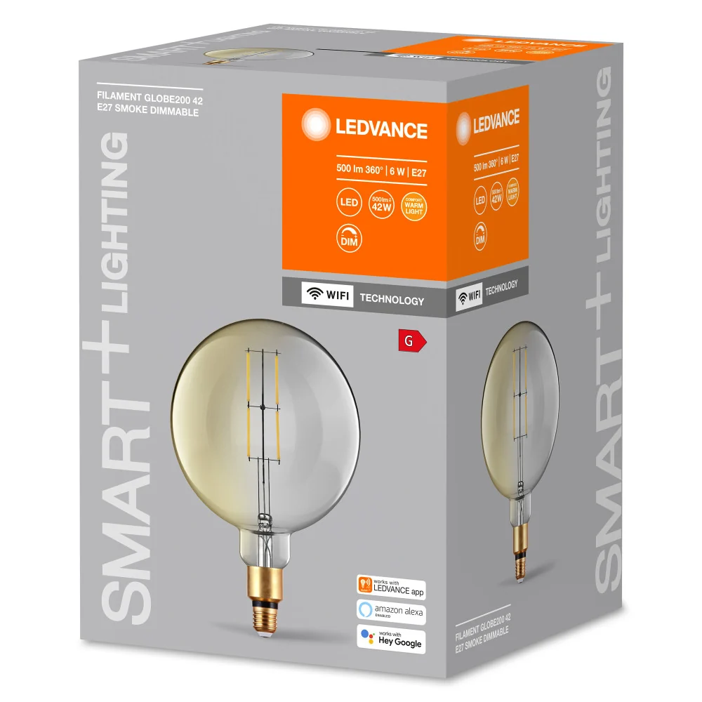 Ampoule LED Ledvance "SMART" E27 6W 500Lm 2500K 320º IP20 Dimmable