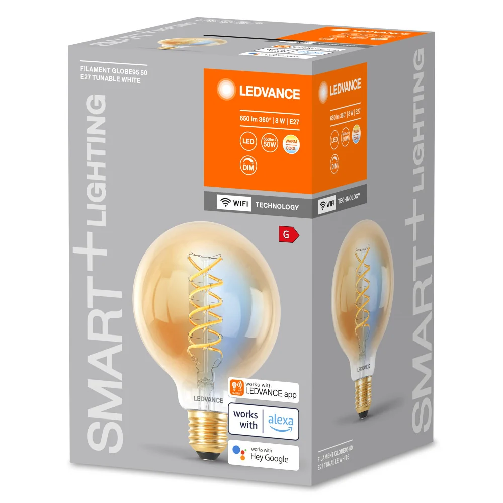 Ampoule LED Ledvance "SMART" E27 8W 600Lm 2200…5000K 320º IP20 Dimmable