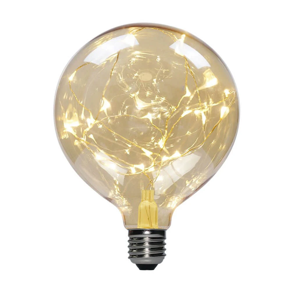 Ampoule LED Milleluci Dorée Globe G125 2W 40Lm E27 2000K