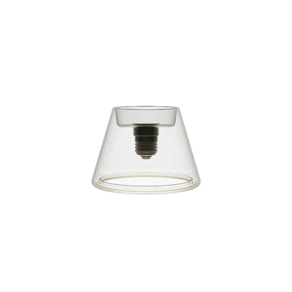 Ampoule LED Transparente Ghost Line CRI 90 Mini Cone 6W 500Lm E27 2200K Dimmable - G07