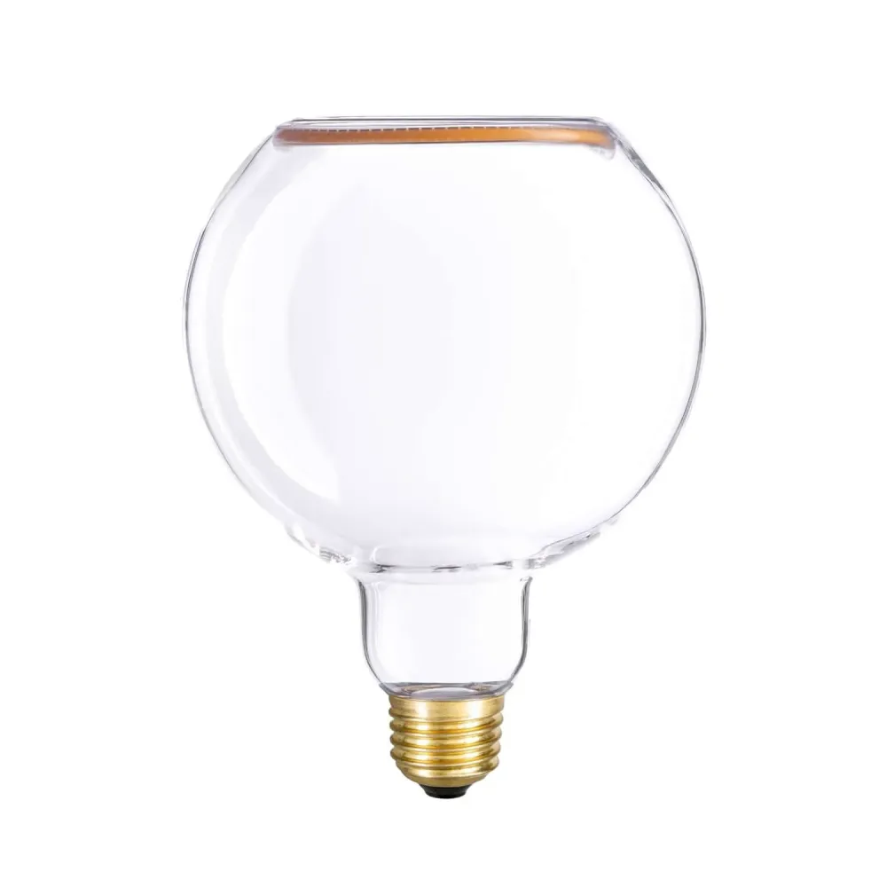 Ampoule LED Transparente Ghost Line CRI 90 G125 4,5W 300Lm E27 2200K Dimmable - G05