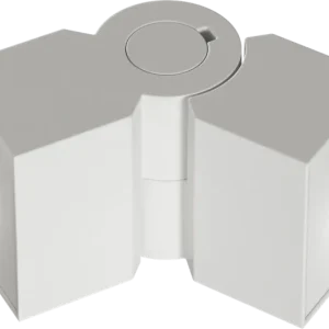 Angle vertical flexible à 2 pieds Liteline STRIPE, blanc