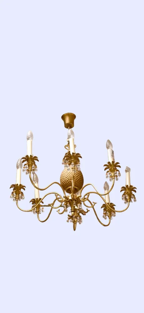 Charlotte - Lustre ananas 8 feux Antigua Cabaña