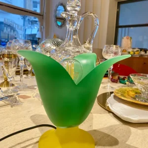 Lampe tulipe en verre Vandeheg Antigua Cabaña
