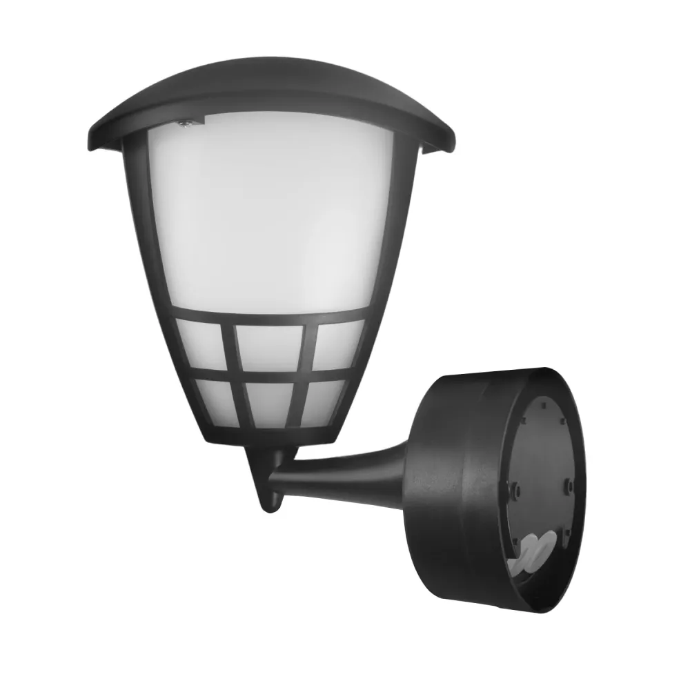 Applique 1xE27 avec détecteur Maclean, détecteur infrarouge, charge max. 60W, IP65, noir, MCE518 B + ampoule LED à filamen...