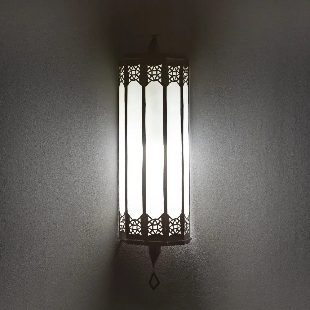 Applique Arabe Tissa en Cristal Blanc 60cm