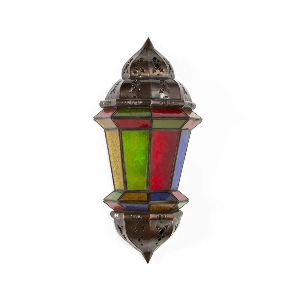 Applique Balut Arabe en Verre et Forge