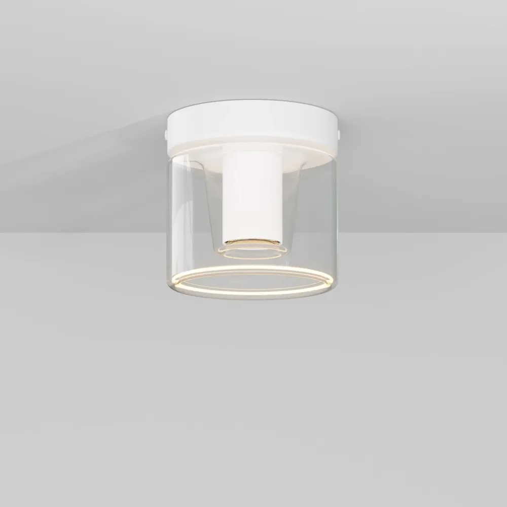 Applique Fermaluce blanc mat avec ampoule G03