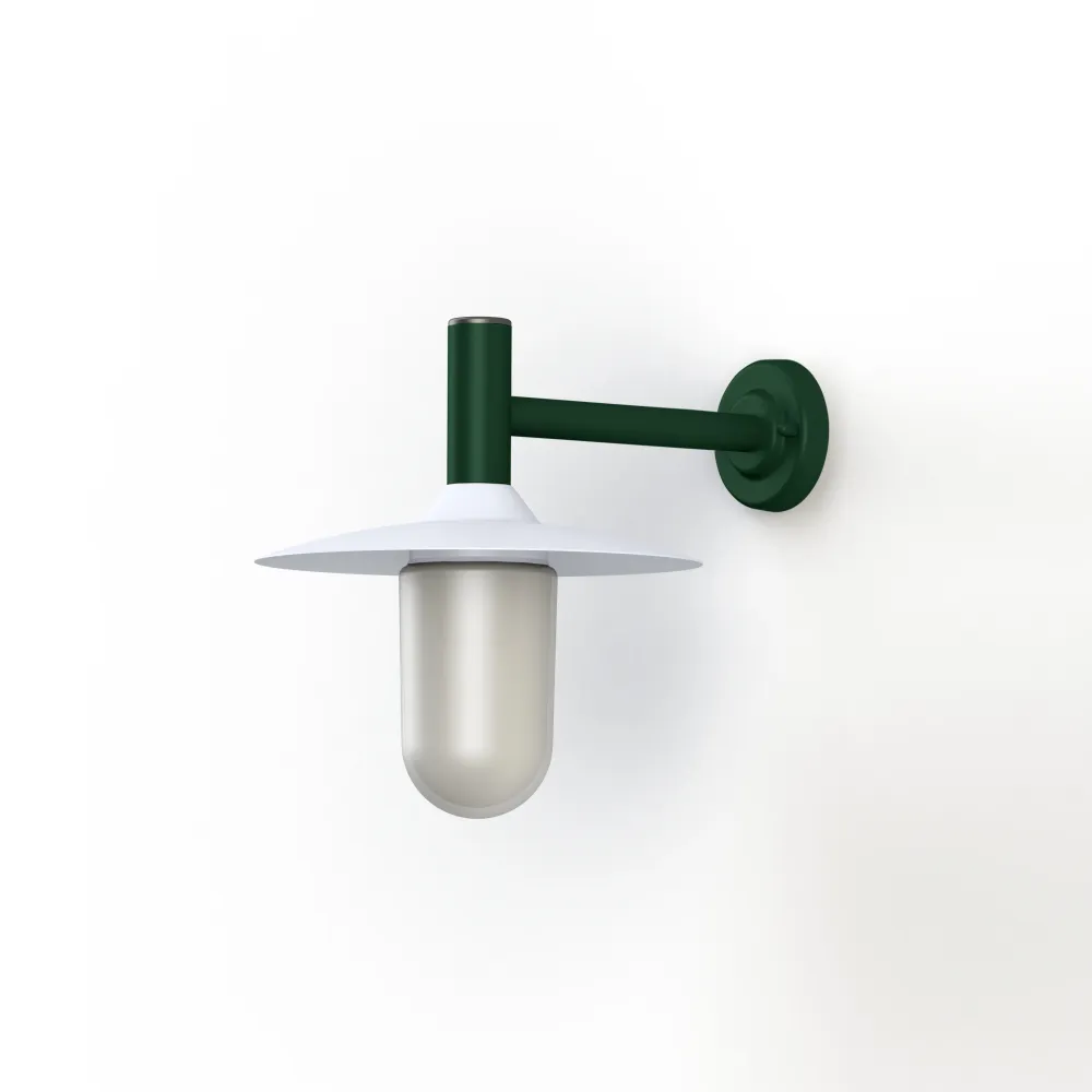 Applique Montana N°2 opale Dôme blanc- Vert Anglais 019 139007019