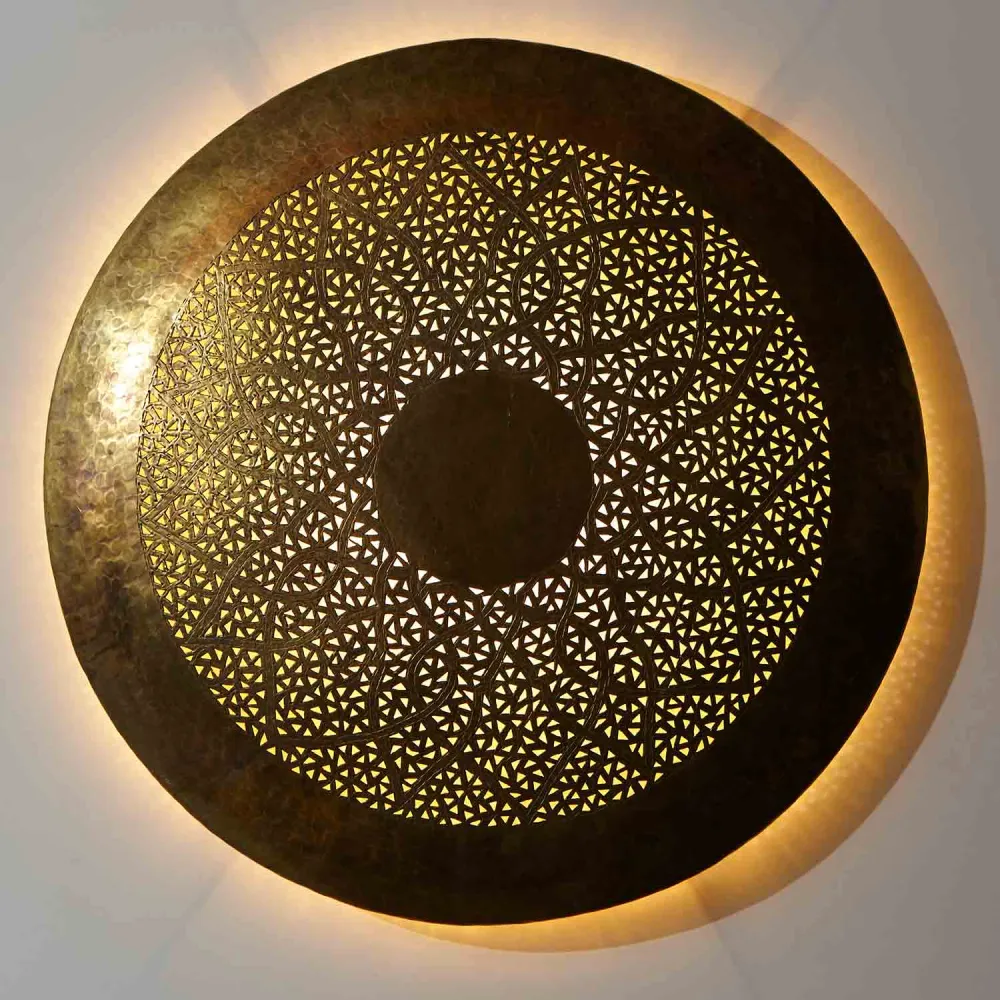 Applique murale en laiton Hilal