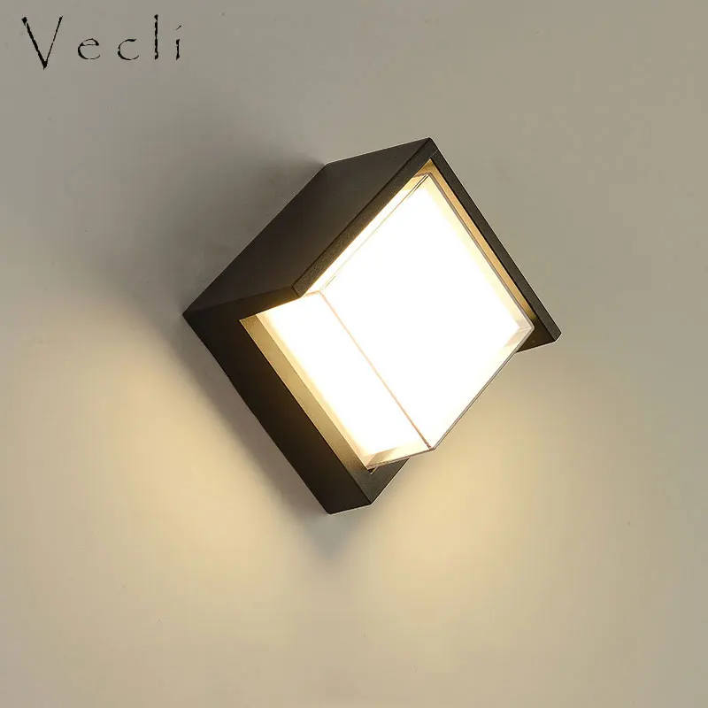 Applique murale LED exterieur design moderne IP66 12W pour jardin et veranda