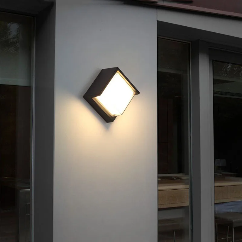 Applique murale LED exterieur design moderne IP66 12W pour jardin et veranda