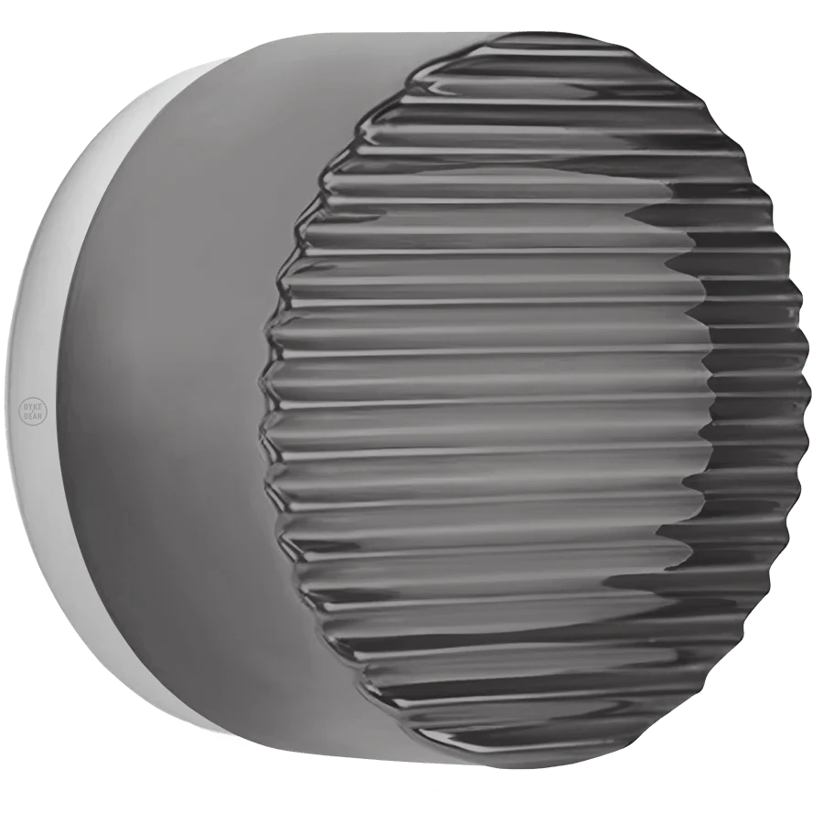 APPLIQUE MURALE RIPPLE JAUNE CLAIR AVEC BASE BLANCHE