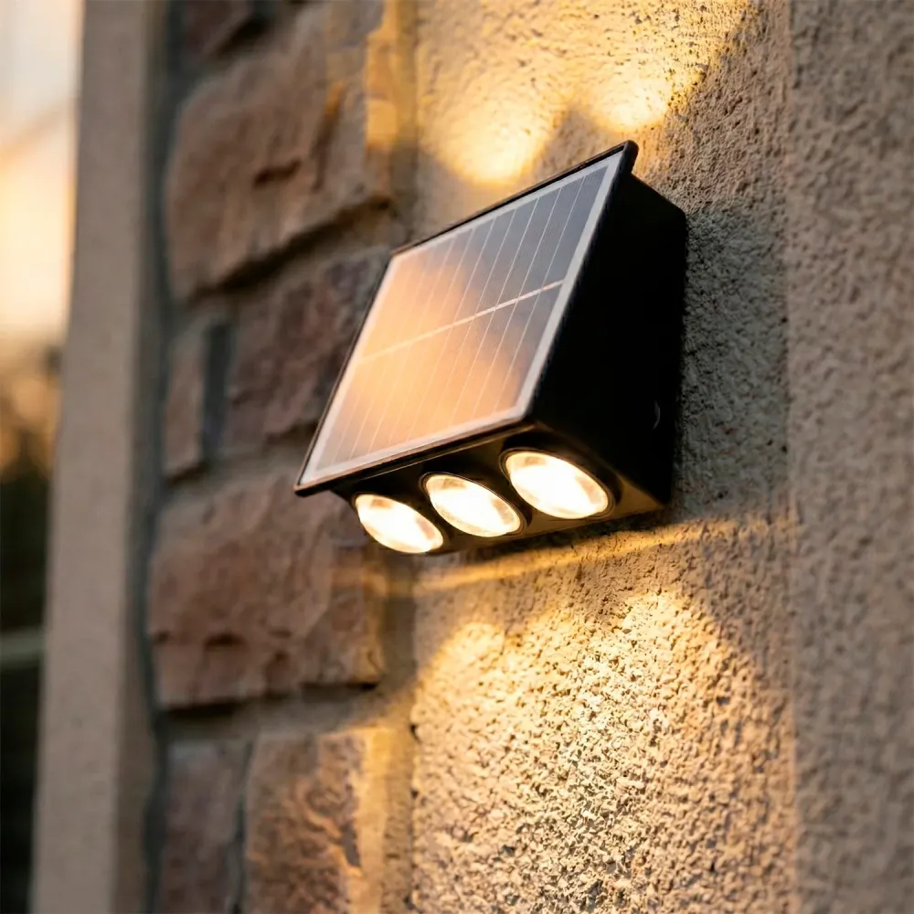 Applique murale solaire LED 3,0 W, batterie 3,7 V, IP65