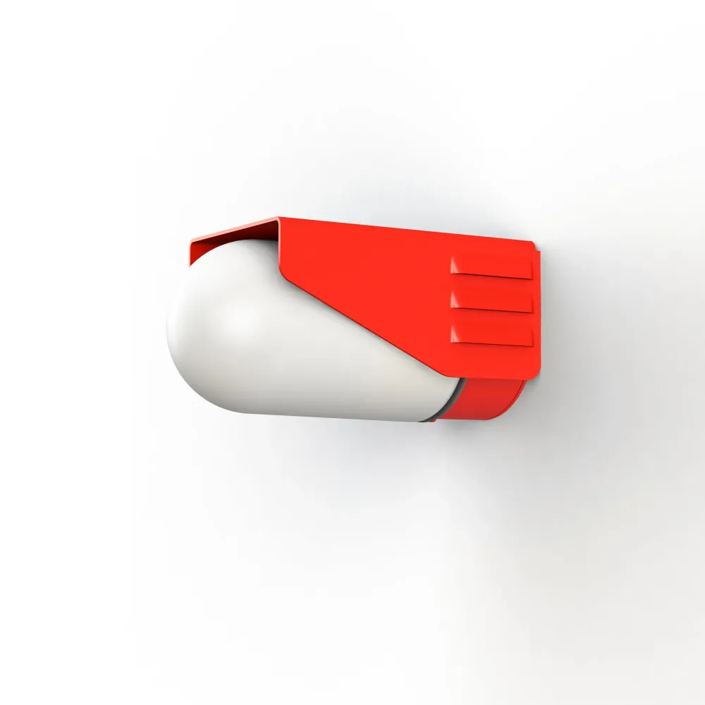 Applique RP195 N°1 Classe 3 Verre dépoli Rouge 056 153012056