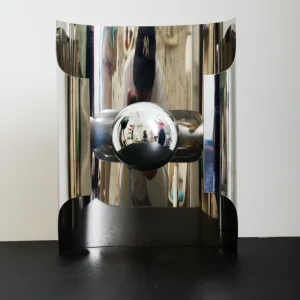 Applique semi-ouverte en chrome, 1970s