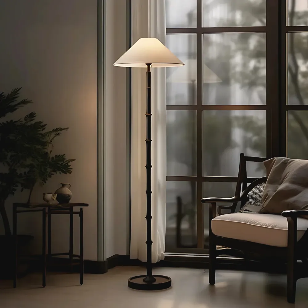 Lampadaire design japandi – Nōka ARC & EMBER