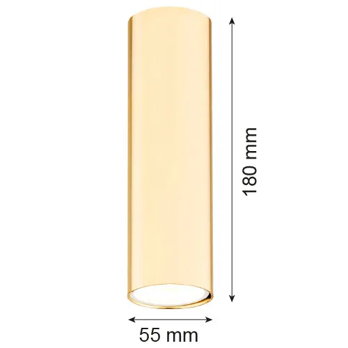 Spot de plafond Argon Tyber Plus 1L GU10 H 18cm