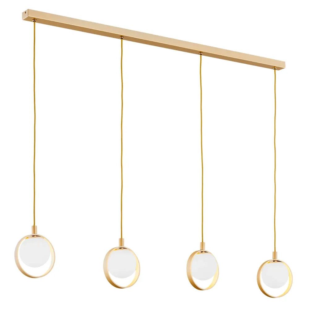 Suspension linéaire Argon Saturnia 4L G9 H 99,5 cm