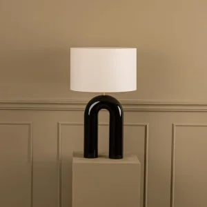 'Arko' Table Lamp Black Ceramic