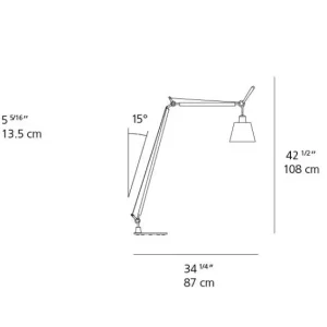 Tolomeo Reading Floor Shade from Artemide