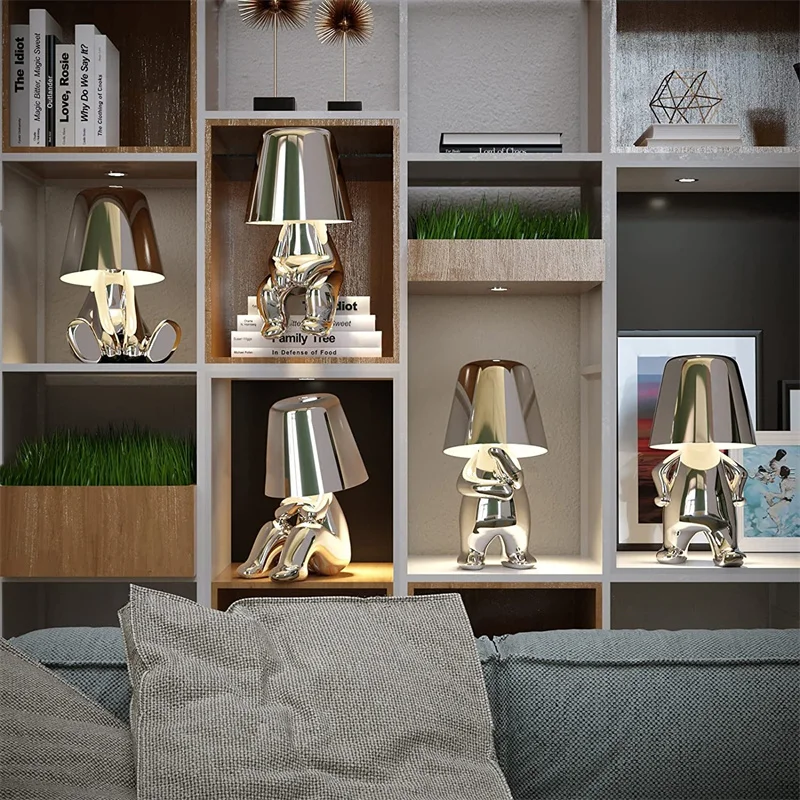 ArtLumière – Lampe LED Design en Forme de Penseur pour Bar et Chambre A
