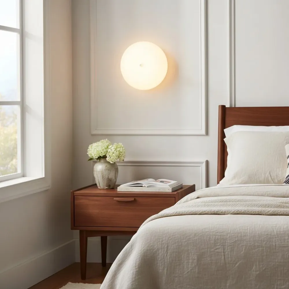 Applique murale en verre incurvé LED minimaliste Liorra Chrome At Ease Home Life