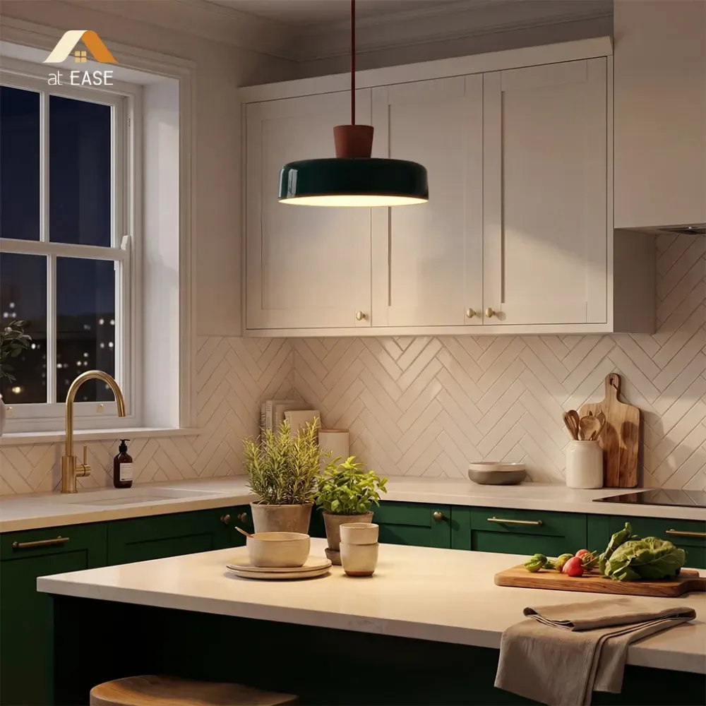 Arlo Rétro Peacock Blue Iron Pendant Light At Ease Home Life