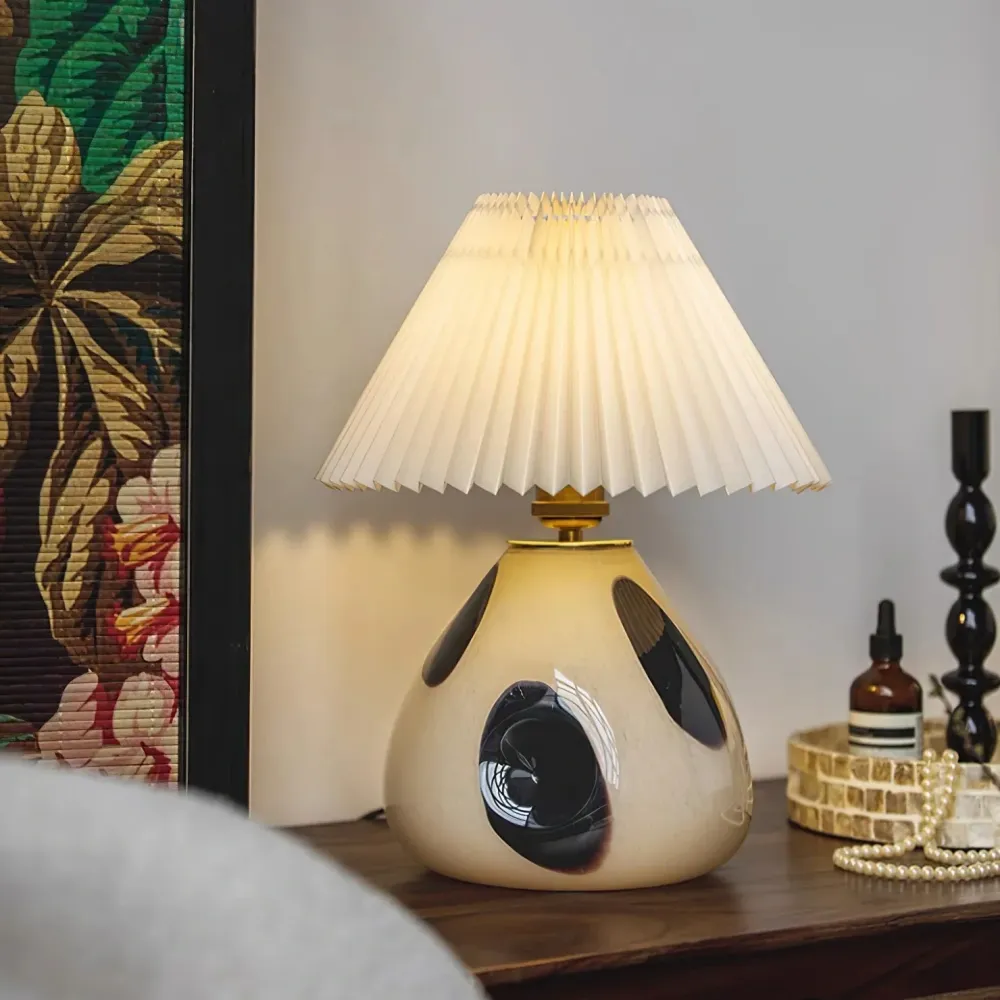 Bailyn Vintage Lampe de Table Plissée Cavolo At Ease Home Life