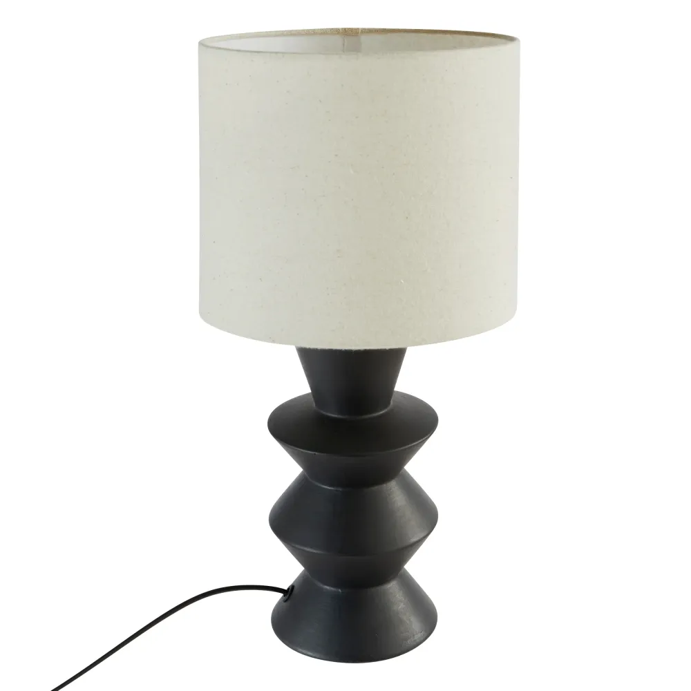 Atmosphera Hyacint Sphere Table Table Lampe - Ø22xh37cm - blanc / beige