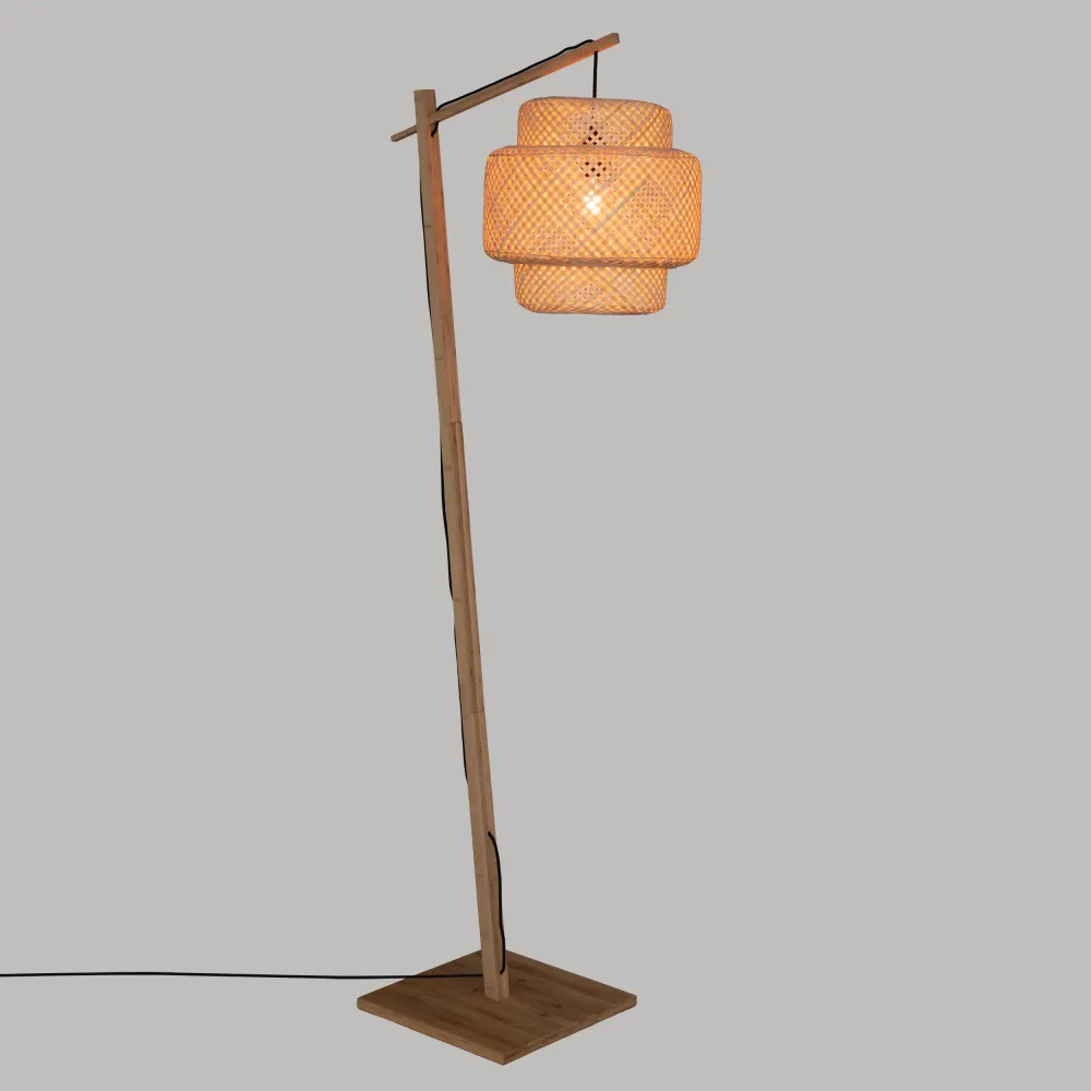 Atmosphera Lampadaire Libi - Bambou - H173 cm - E27