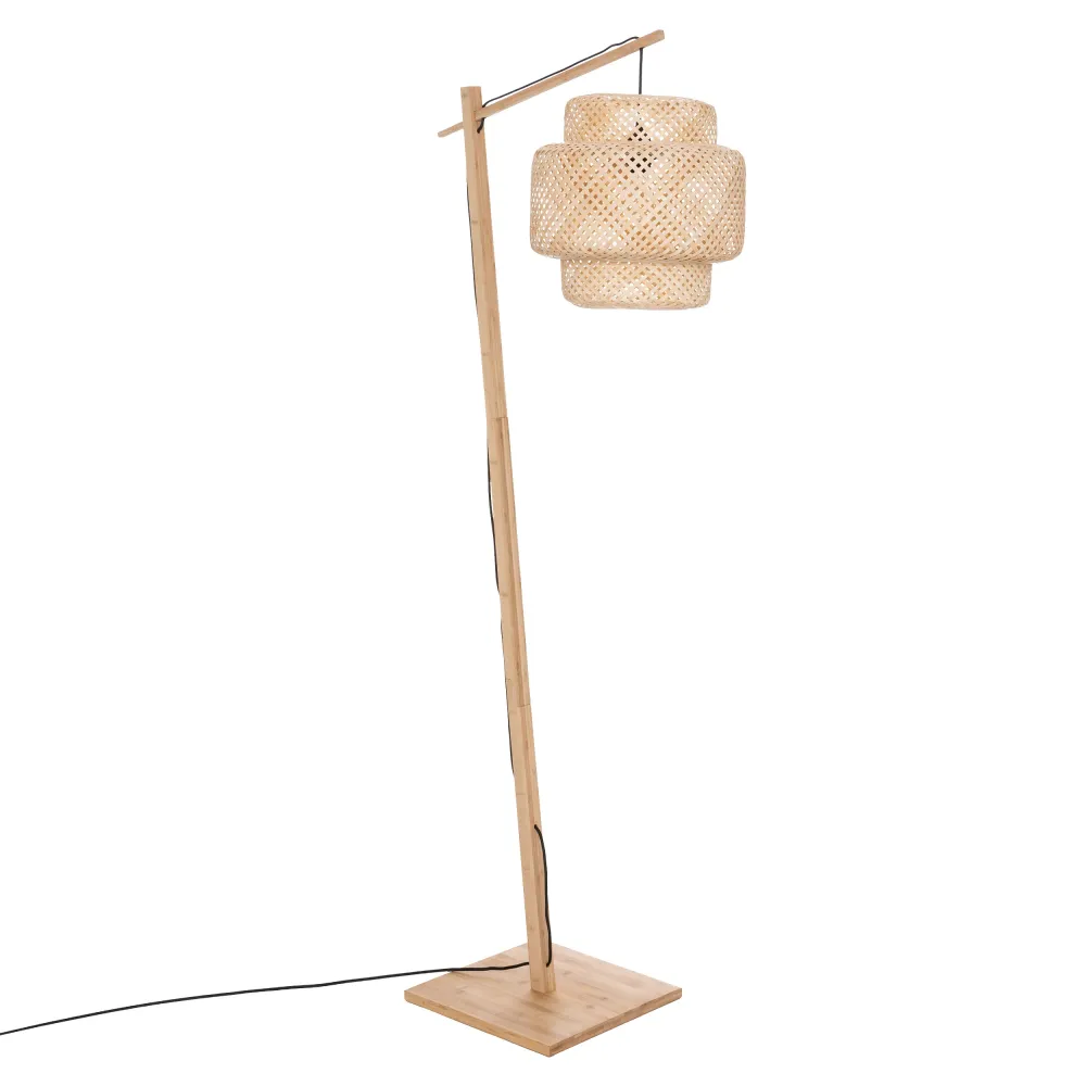 Atmosphera Lampadaire Libi - Bambou - H173 cm - E27