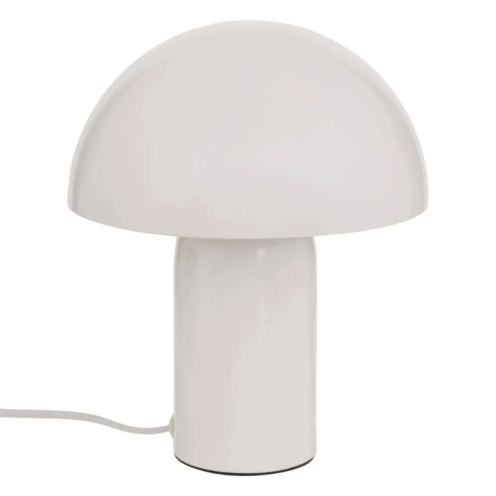 Atmosphera Lito Lampe de Table/Lampe Champignon - Ø20xH25cm - Noir