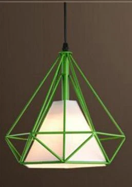 Lampes suspendues, cage à oiseaux colorée moderne LED lumière de cuisine îlot de cuisine suspension cadre de lampe Hanglam...