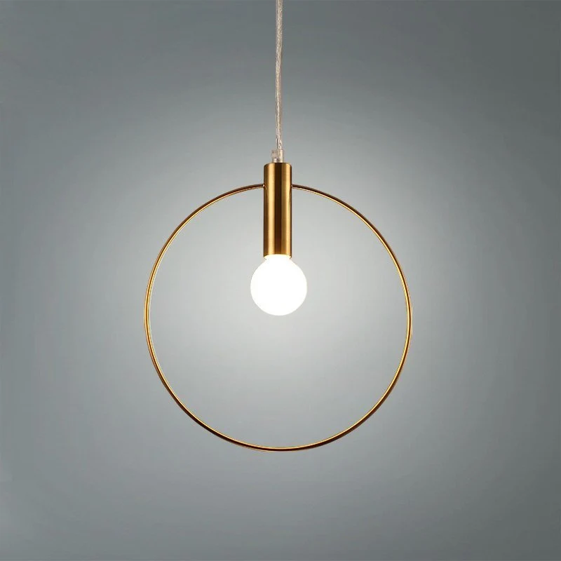 Suspension moderne lampe à suspension à anneau unique lampe à suspension Arts décoration éclairage pour hall salle à mange...