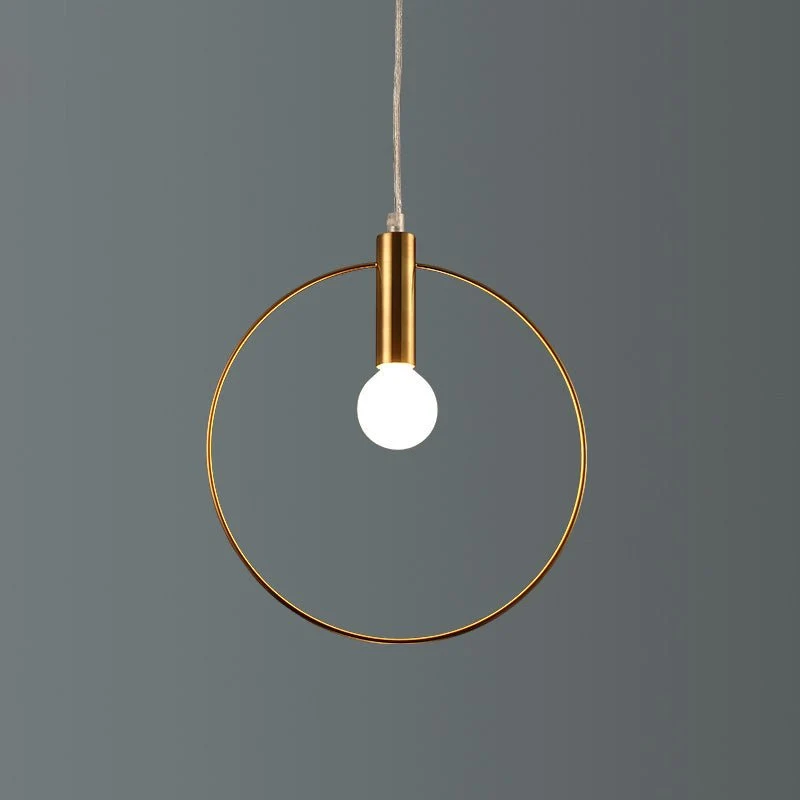 Suspension moderne lampe à suspension à anneau unique lampe à suspension Arts décoration éclairage pour hall salle à mange...